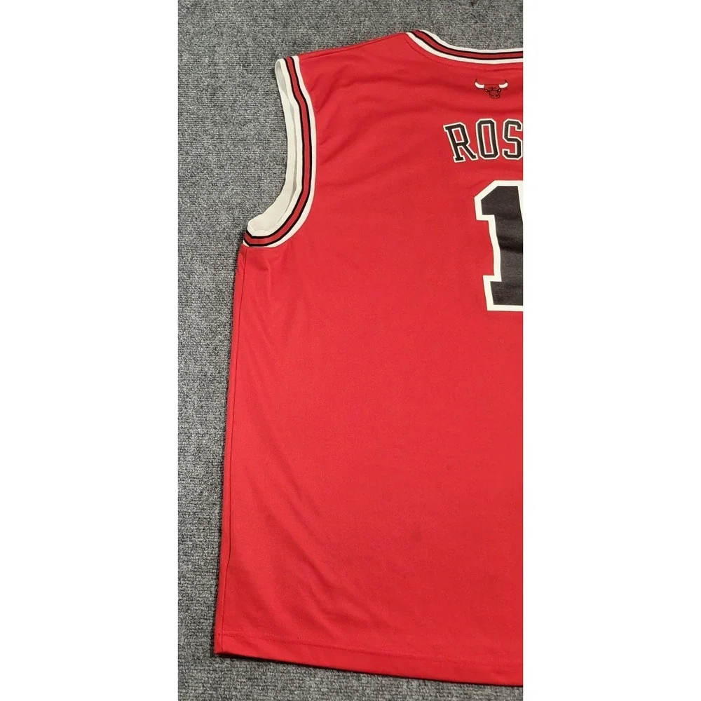 Chicago Bulls Adidas Derrick Rose #1 NBA Red Swingman Jersey Size XX-Large (2XL)